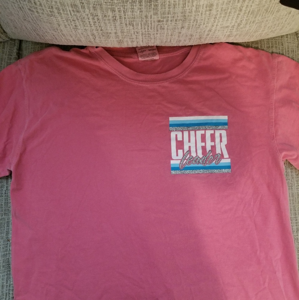 Pink cheerleader t shirt
